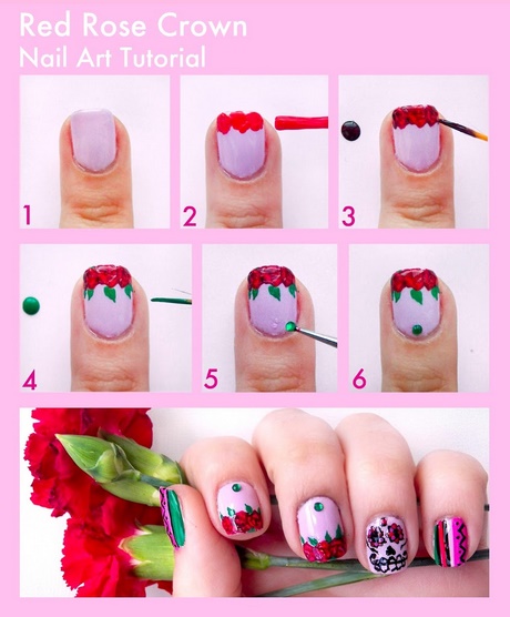 easy-rose-nail-art-54 Easy rose nail art