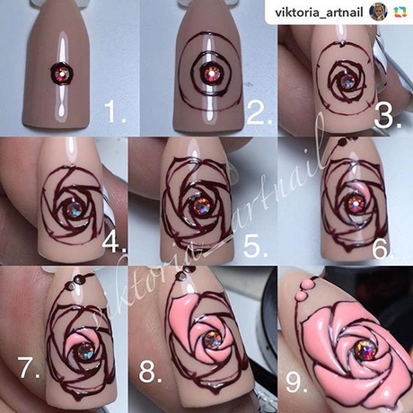 easy-rose-nail-art-54_6 Easy rose nail art