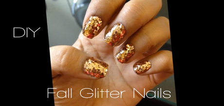 fall-glitter-nails-78 Toamna sclipici cuie