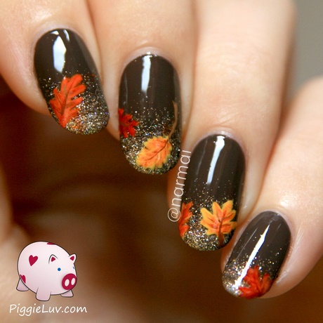 fall-leaf-designs-for-nails-03_2 Modele de frunze de toamnă pentru unghii