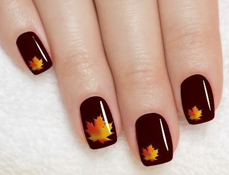 fall-leaf-designs-for-nails-03_5 Modele de frunze de toamnă pentru unghii