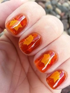 fall-leaves-nails-70_11 Toamna frunze cuie