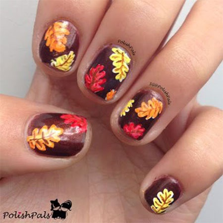 fall-leaves-nails-70_3 Toamna frunze cuie