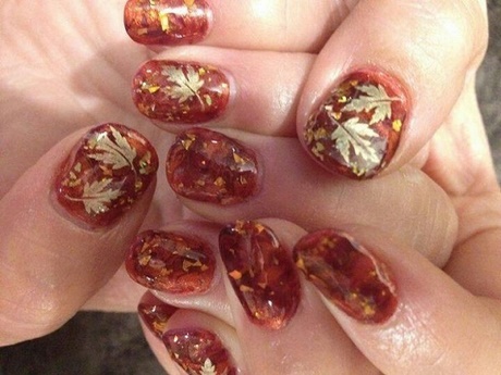 fall-leaves-nails-70_4 Toamna frunze cuie