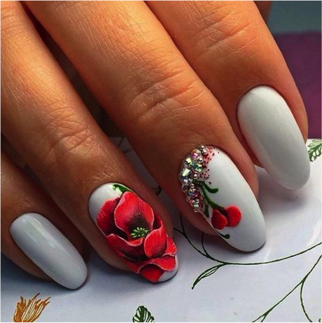 floral-design-nail-art-66 Design Floral nail art