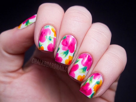 floral-design-nail-art-66_10 Design Floral nail art
