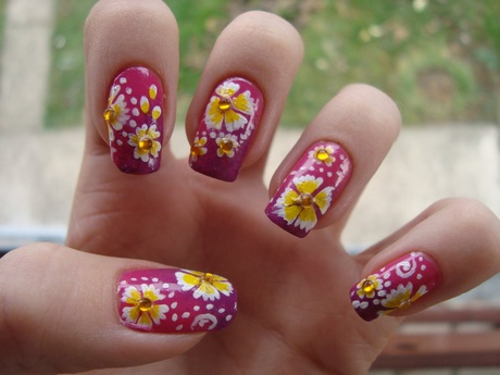 floral-nail-art-59_12 Arta unghiilor florale