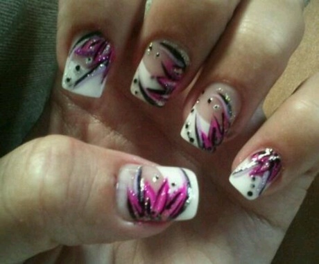 flower-design-acrylic-nails-54_19 Flori de design unghii acrilice