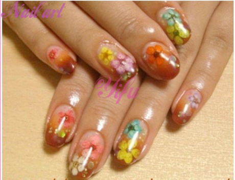 flower-gel-nails-60_8 Unghii cu gel de flori