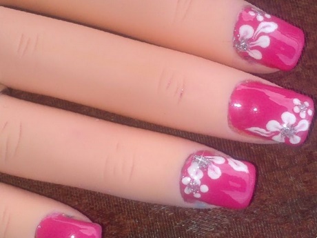 flowers-on-nails-easy-69_8 Flori pe unghii ușor