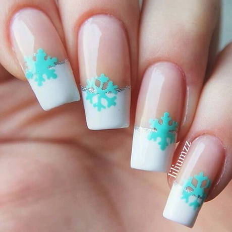 french-manicure-christmas-nails-70_3 Manichiura franceză unghiile de Crăciun