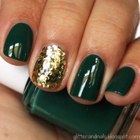 green-christmas-nails-64_17 Unghii verzi de Crăciun