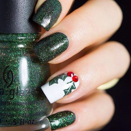 green-christmas-nails-64_4 Unghii verzi de Crăciun