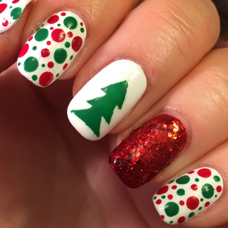 green-christmas-nails-64_9 Unghii verzi de Crăciun