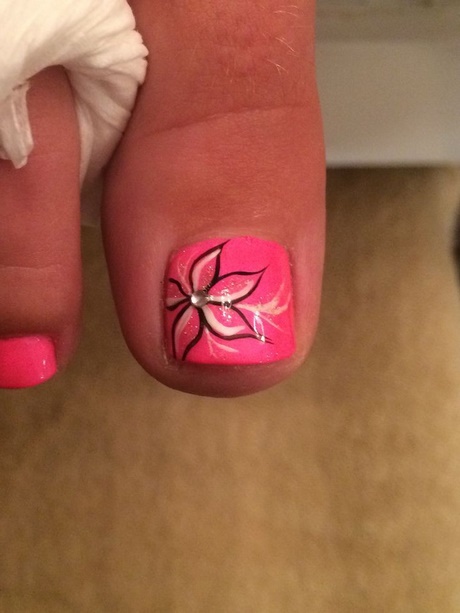 hawaiian-flower-toe-nail-designs-94_11 Hawaiian flori deget de la picior modele de unghii