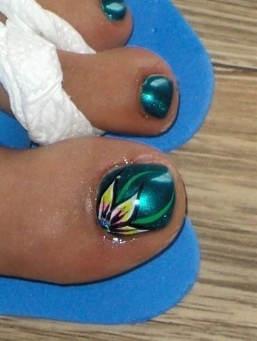 hawaiian-flower-toe-nail-designs-94_12 Hawaiian flori deget de la picior modele de unghii