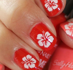 hibiscus-flower-nail-art-33_13 Hibiscus floare nail art
