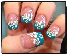 hibiscus-flower-nail-art-33_9 Hibiscus floare nail art