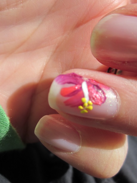 hibiscus-flower-nails-95_9 Cuie de flori de Hibiscus