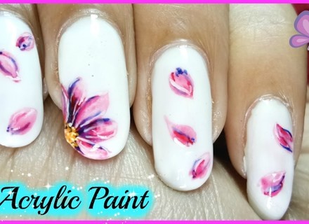 lily-flower-nail-art-07_10 Crin floare nail art
