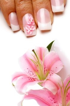 lily-flower-nail-art-07_13 Crin floare nail art
