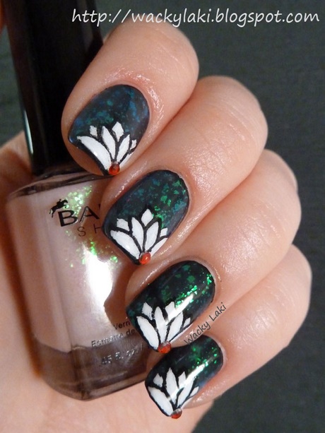 lotus-flower-nail-art-77_3 Lotus floare nail art