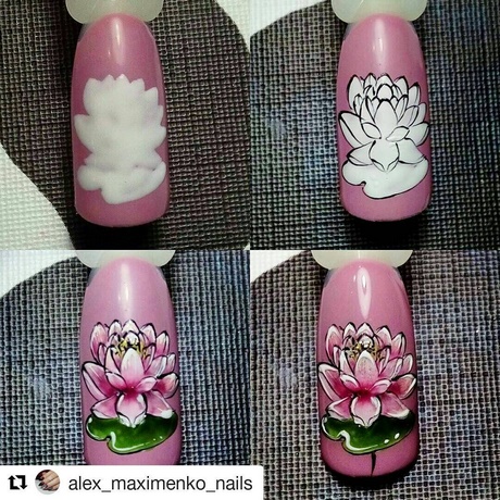 lotus-flower-nail-design-63_15 Lotus floare de design de unghii