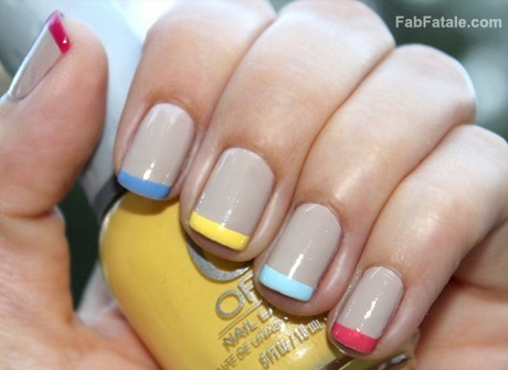 multi-colored-french-manicure-96_16 Manichiură franceză multicoloră