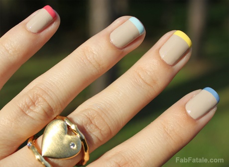 multi-colored-french-manicure-96_2 Manichiură franceză multicoloră
