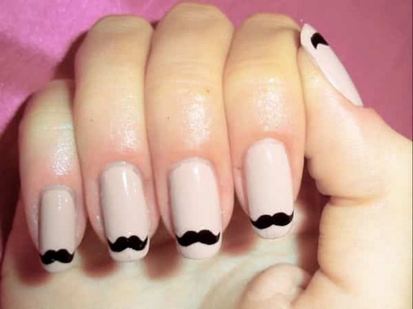mustache-nail-designs-69_3 Modele de unghii cu mustață