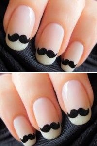 mustache-nail-designs-69_4 Modele de unghii cu mustață