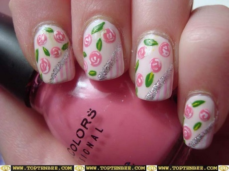 nail-art-flowers-easy-96_10 Nail art Flori ușor