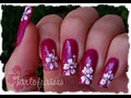 nail-art-hibiscus-flower-67_13 Nail art Hibiscus floare