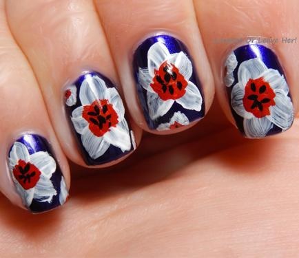 nail-art-hibiscus-flower-67_9 Nail art Hibiscus floare