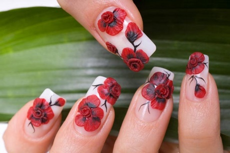 nail-art-with-flowers-32_17 Nail art cu flori