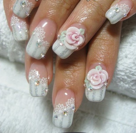 nail-designs-with-flowers-95_6 Modele de unghii cu flori