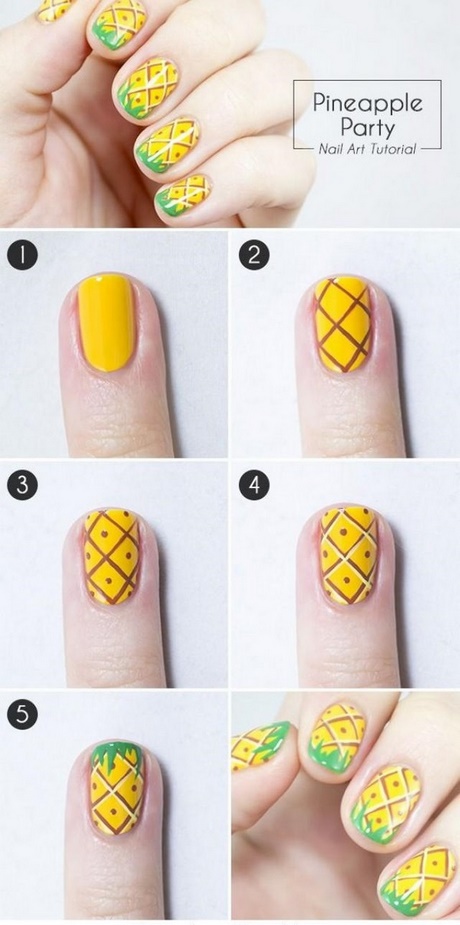 pineapple-nail-designs-72_16 Modele de unghii de ananas