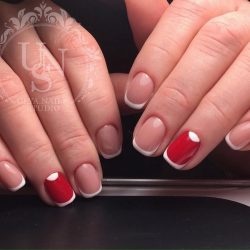 pink-and-red-french-manicure-69_9 Roz și roșu manichiură franțuzească