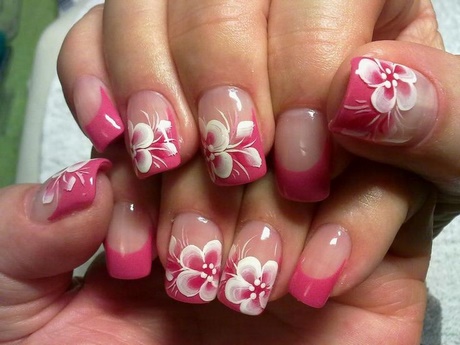 pink-flower-nails-54_12 Unghii de flori roz