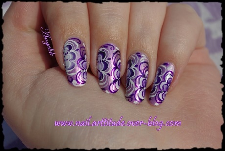 purple-flower-nail-art-32_13 Violet floare nail art