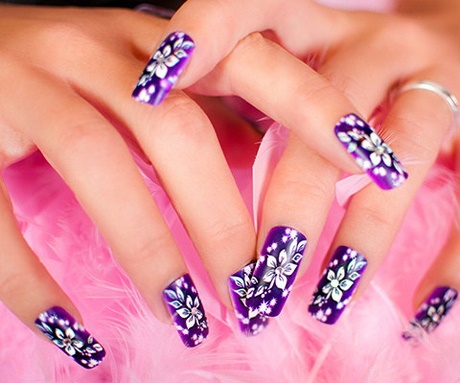 purple-flower-nail-art-32_8 Violet floare nail art