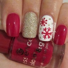 red-and-white-christmas-nails-44_6 Roșu și alb cuie de Crăciun