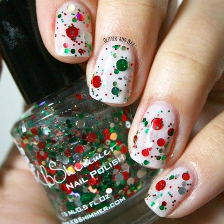 red-sparkly-christmas-nails-42_14 Roșu sparkly Crăciun cuie