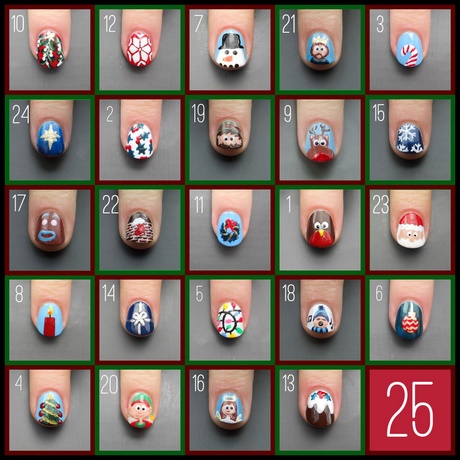 santa-nail-designs-34_11 Modele de unghii Santa