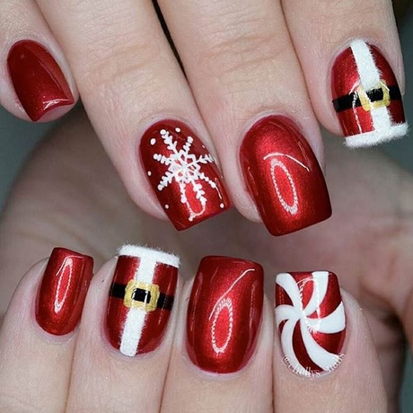 santa-nail-designs-34_14 Modele de unghii Santa