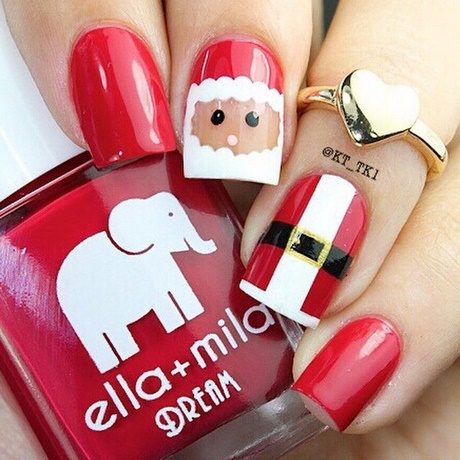 santa-nail-designs-34_5 Modele de unghii Santa