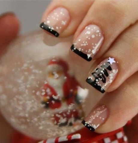 short-christmas-nails-40_9 Unghii scurte de Crăciun