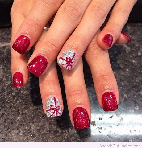 silver-christmas-nail-designs-27_5 Argint Crăciun unghii modele