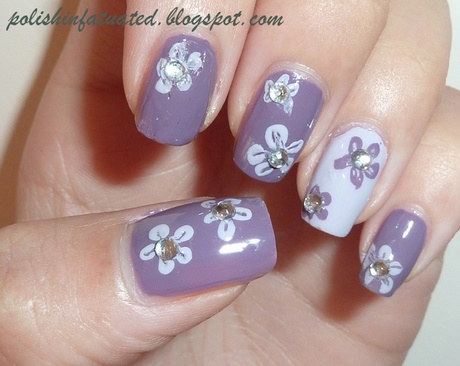 simple-flower-nail-art-65_18 Simplu floare nail art