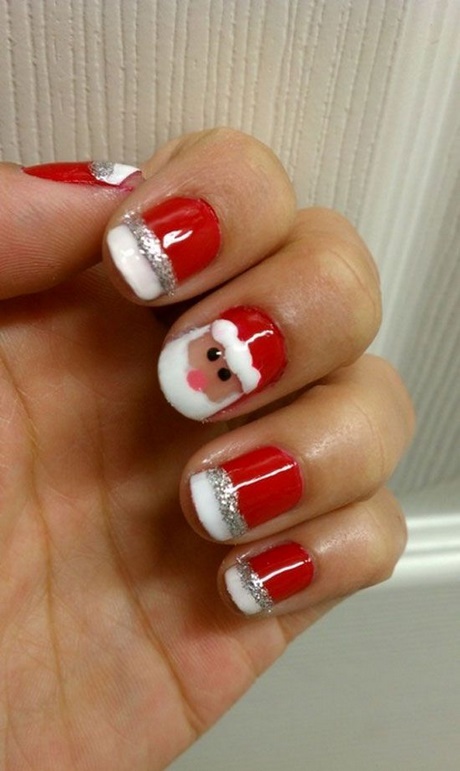 simple-nail-art-for-christmas-29 Simplu nail art pentru Crăciun